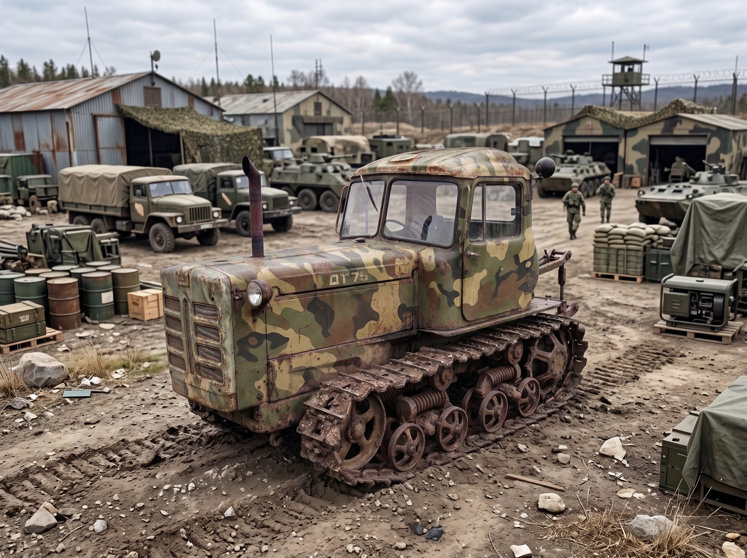 Будівельний трактор ДТ7 — на базі